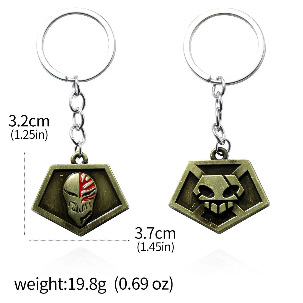 Anime BLEACH: Thousand-Year Blood War Keychains Kurosaki Ichigo Zangetsu Pendant Keyring Key Chain For Men Cool Jewelry Gifts