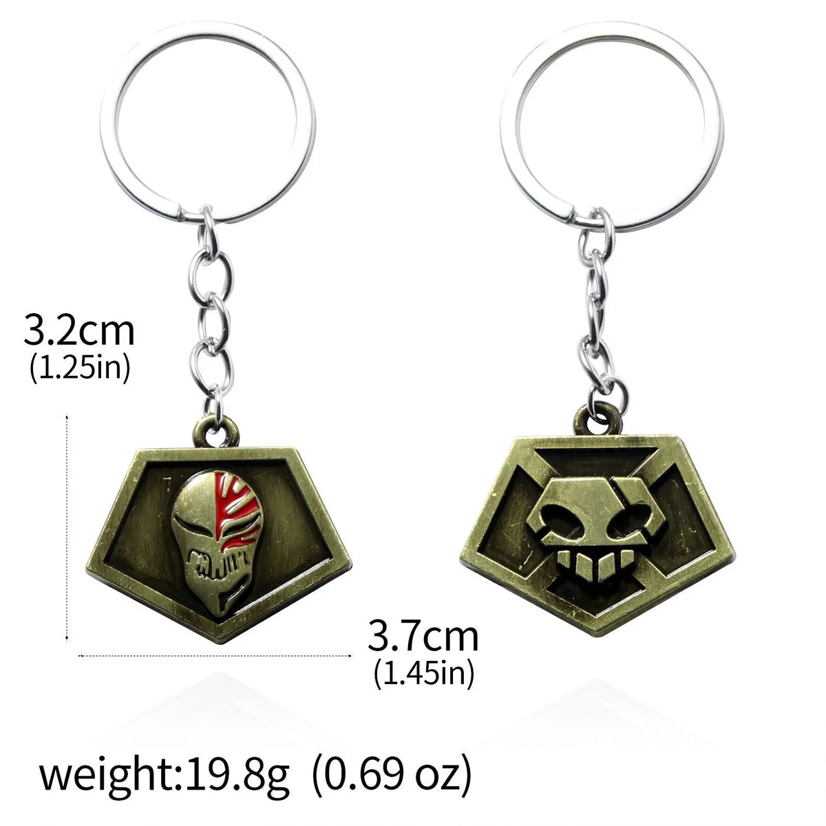 Anime BLEACH: Thousand-Year Blood War Keychains Kurosaki Ichigo Zangetsu Pendant Keyring Key Chain For Men Cool Jewelry Gifts