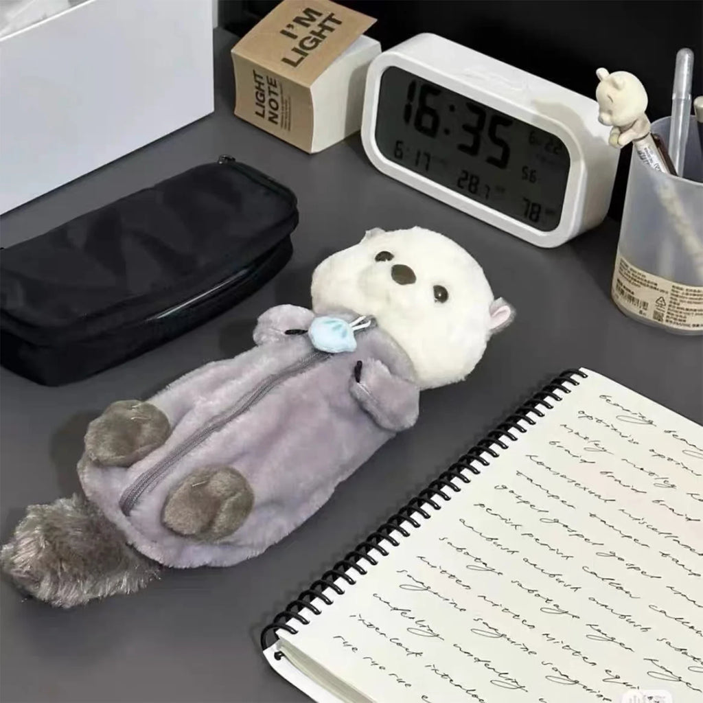Portapenne in peluche a forma di nutrice – grande capacità, design kawaii