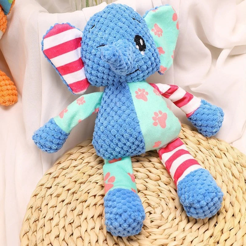 Gioco di peluche per cani – Animale carino, resistente al morso, con fischio