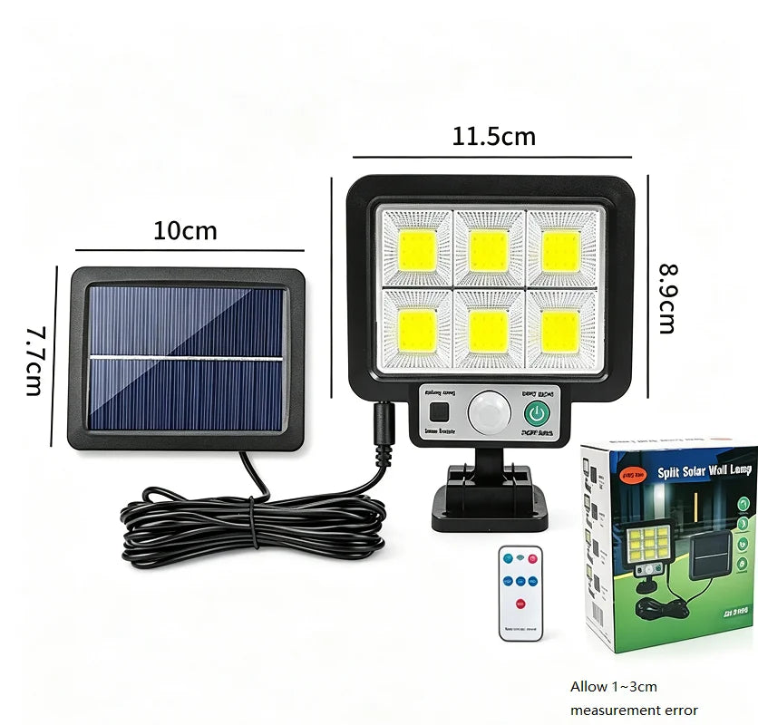 Lampada da Parete Solare con Sensore di Movimento IP65 per Giardino e Patio