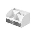 Clear Desk Organizer Pen Holder Multi-layer Pencil Storage Box Office Stationery Supplies Organizer Home School Desk Accessories