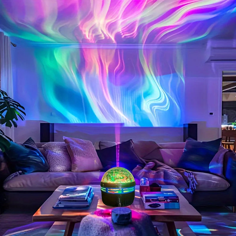 Proiettore LED Aurora 7 Modalità Telecomando – Luce Notturna per Camera e Feste