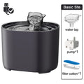 Fontana Acqua 2,2 L per Gatti e Cani – Filtro e Pompa Ultra Silenziosa