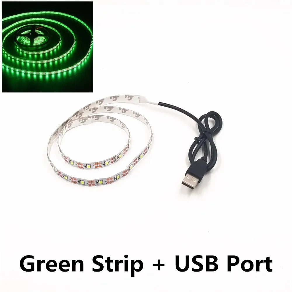 Striscia LED USB 5V 1‑5 m, colori multicolore, impermeabile, 60 LED/m