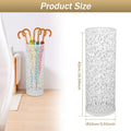 Metal Umbrella Storage Rack Round Umbrella Holder Bin Waterproof Multipurpose Umbrella Stand Rack For Home Office Hotel Entryway