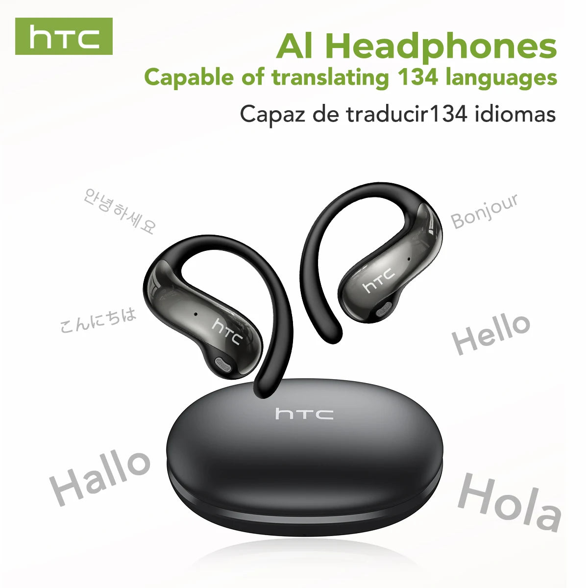 Auricolari Bluetooth sportivi con AI traduttore, bassi potenti, impermeabili