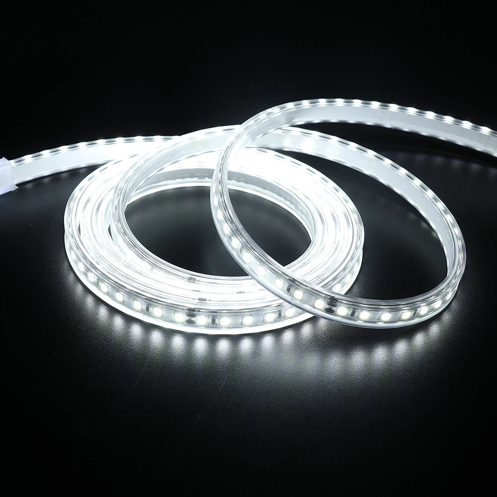 Striscia LED impermeabile IP67 12V/24V 2835, 120 LED/m, luce bianca, 1‑10 m