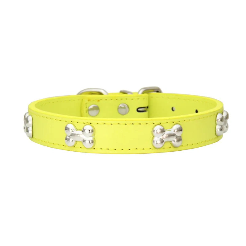 Collare in Pelle per Cani Piccoli e Medi, Breakaway Jeweled Personalizzabile