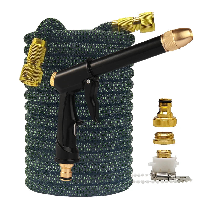 Tubo da giardino espandibile 2,5‑30 m – pressione, flessibile e anti‑corrosione