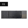Keyboard Bluetooth pieghevole con touchpad, mini wireless ricaricabile per…