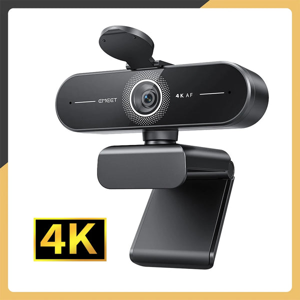 Webcam 4K Ultra HD 1080p 60fps con autofocus e microfoni duali