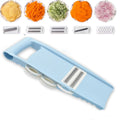 Mandolina 5-in-1 Manuale per Verdure e Frutta – Affetta, Grattugia e Taglia
