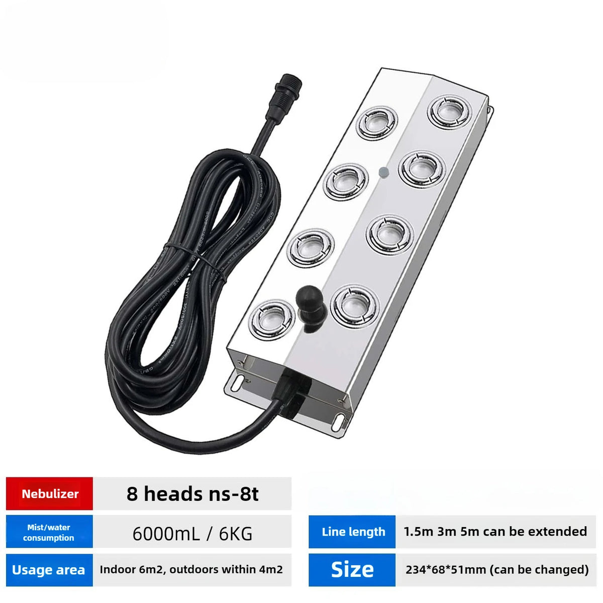 Umidificatore Ultrasonico Industriale 48V con 12 Testine – Nebulizzatore per…