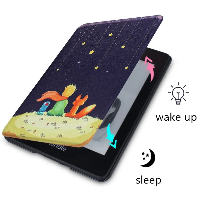For Kindle Paperwhite 7th 6th 5th Generation Case 6 Inch PU Leather Case with Hand Strap DP75SDI EY21 Paperwhite 3 2 1 Cover