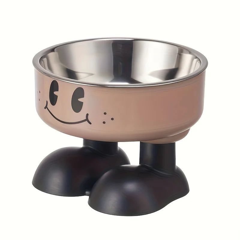 Ciotola rialzata in acciaio inox per cani e gatti – anti‑sgarro, 500 g