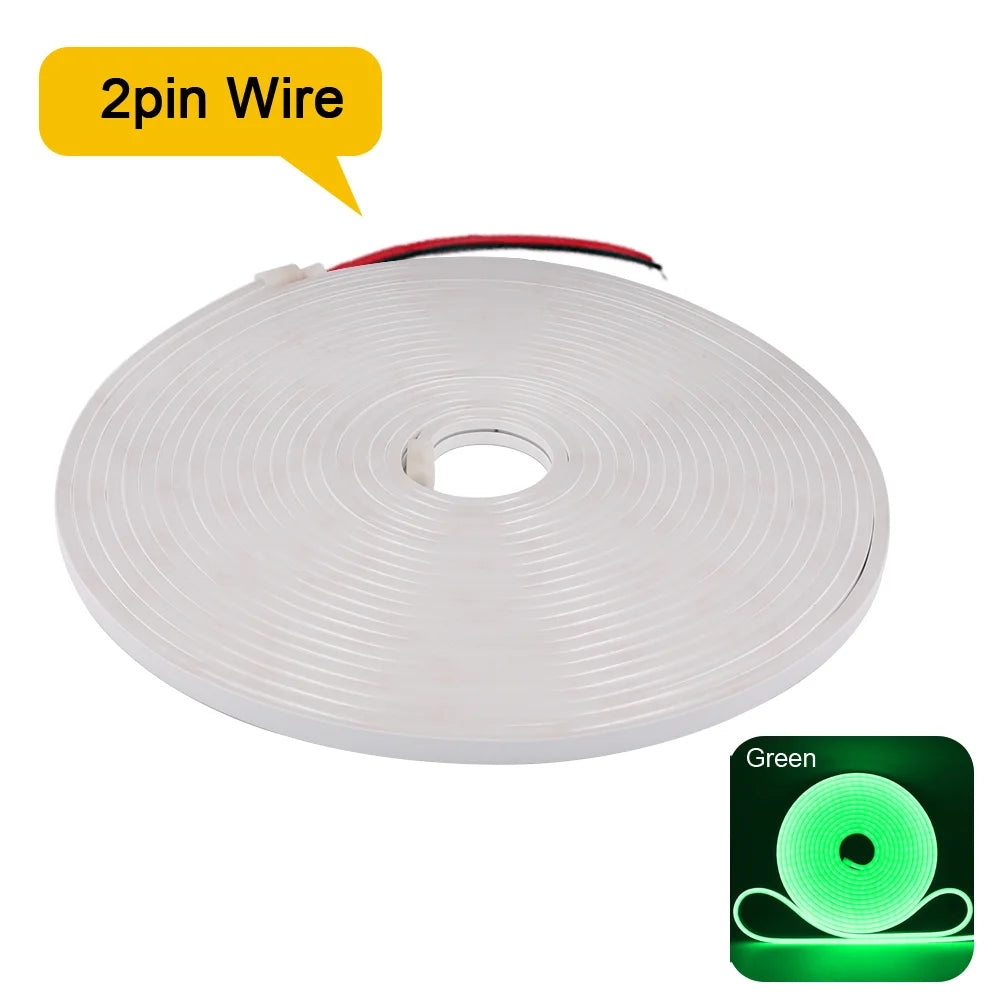 Striscia LED Neon Flexibile 12V/24V Waterproof, 9 Colori, 120 LED/m
