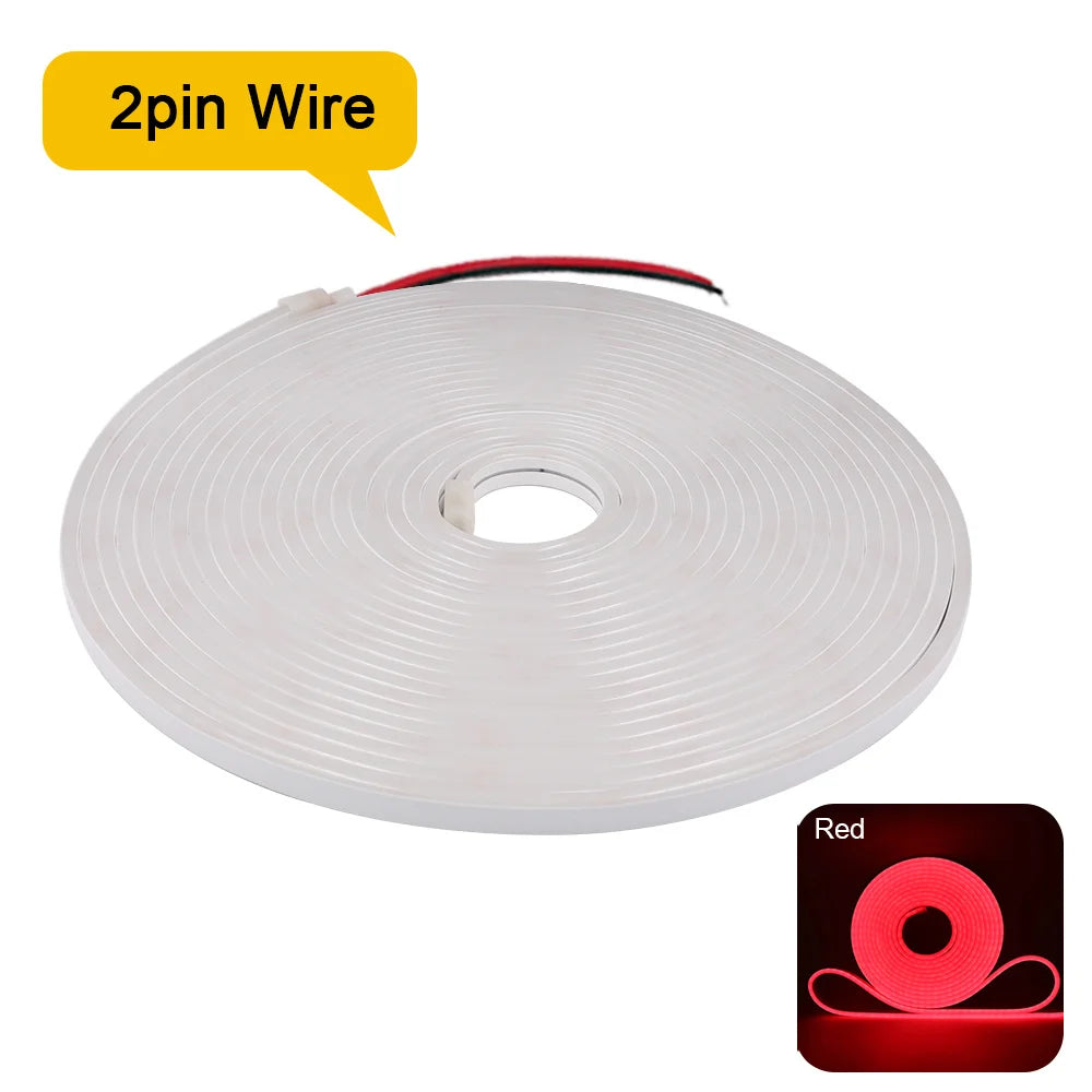 Striscia LED Neon Flexibile 12V/24V Waterproof, 9 Colori, 120 LED/m