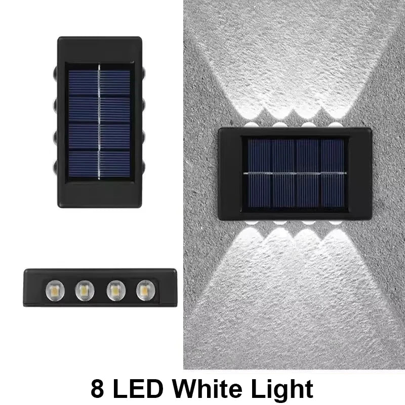 Lampada da Parete Solare per Esterni – LED Impermeabile, Design Moderno, 4/6/8…