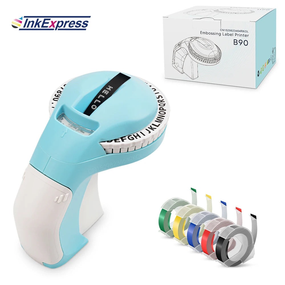 Stampante manuale 3D per etichette B90 – etichette 9 mm, 20 colori