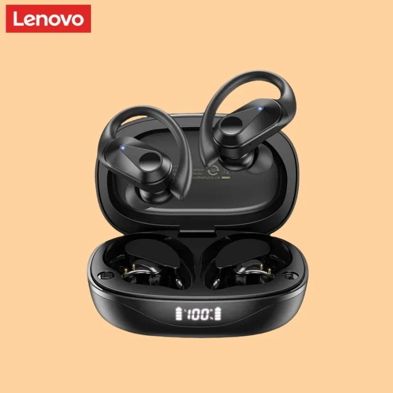 Cuffie wireless sport con ANC, Bluetooth 5.3, LED batteria, microfono