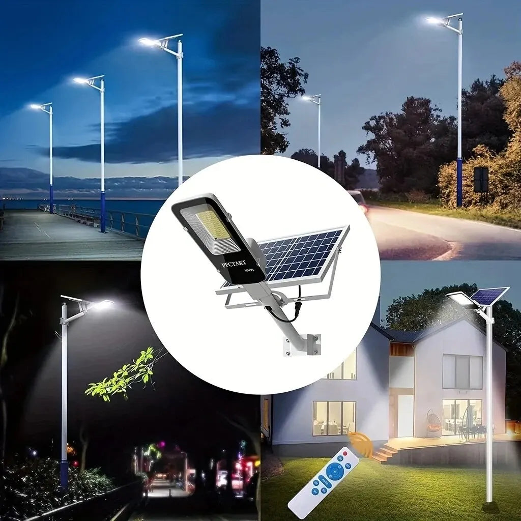 Lampada solare esterna 6500K IP65 impermeabile 4000/3000 mAh per garage e…