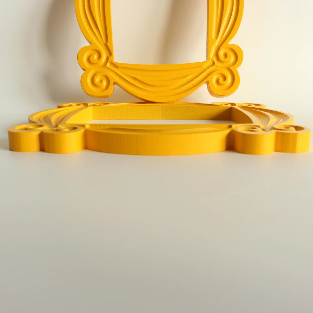 TV Series Friends Handmade Monica Door Frame Wood Yellow Photo Frames Collectible Home Decoration Beautifully GIft