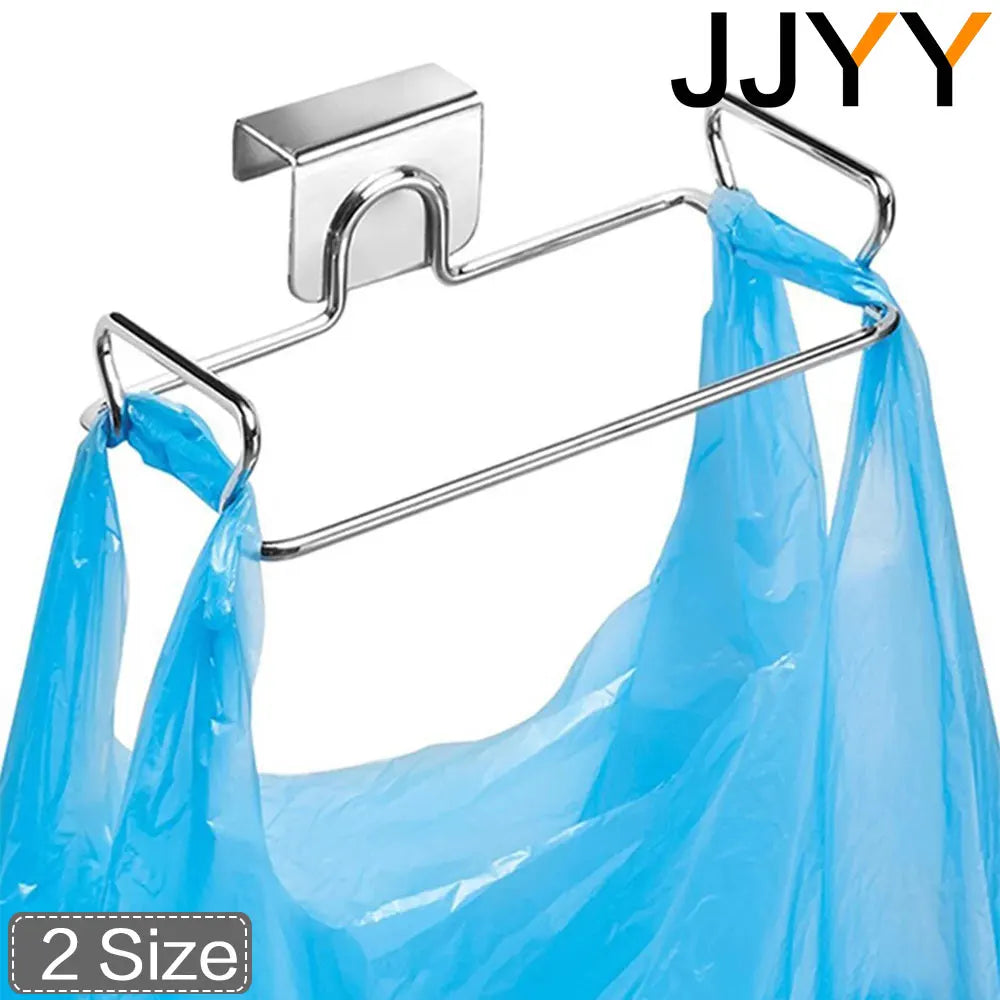 Porta sacchetti per spazzatura da cucina in acciaio inox – supporto da armadio