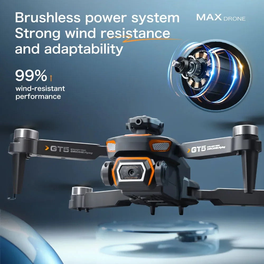 Mini Drone GT5 4K/8K con telecamera HD, motore brushless e evitamento ostacoli