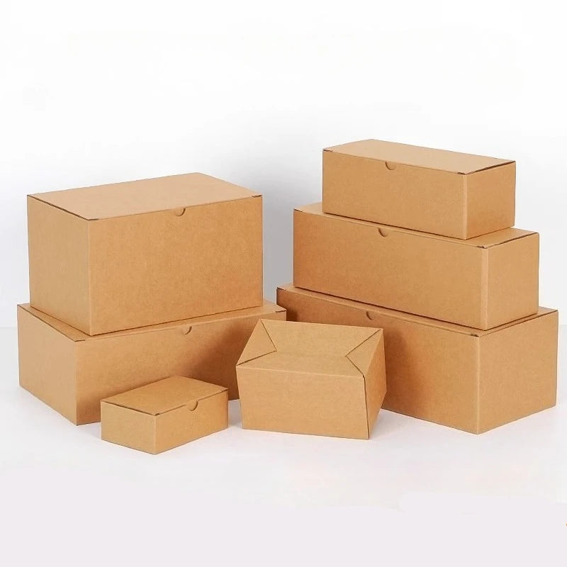 20pcs/lot Folding Corrugated Paper Box Mailing Shipping Gift Box Cardboard For Business Shipping Express Packaging Box