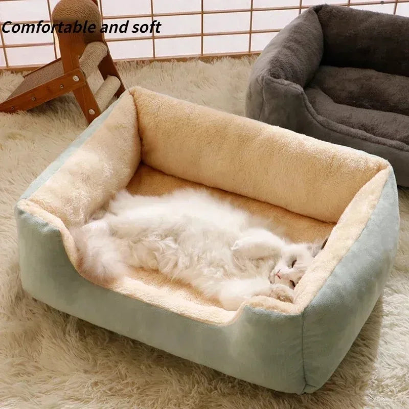 Cuccia in peluche traspirante per gatti e cuccioli – Accessorio invernale