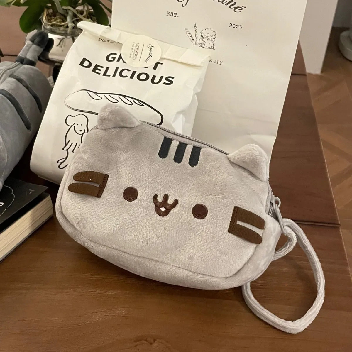 Astuccio a forma di gatto grasso Kawaii – Ampia capacità, portatile