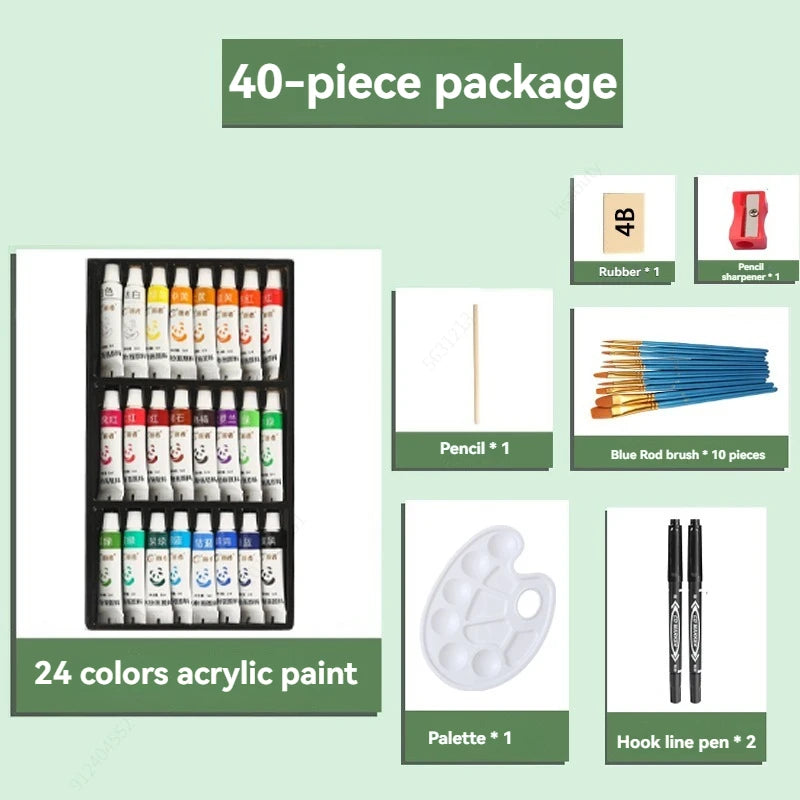 Acrylic Paint Set of 5ml Bottles,Non Toxic Acrylic Paint No Fading ,for beginner Kids Adults Artists Painting