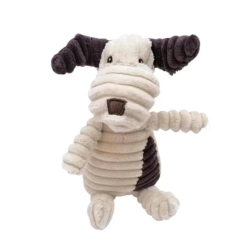Giocattolo peluche a forma di animale per cani – morso resistente e suono