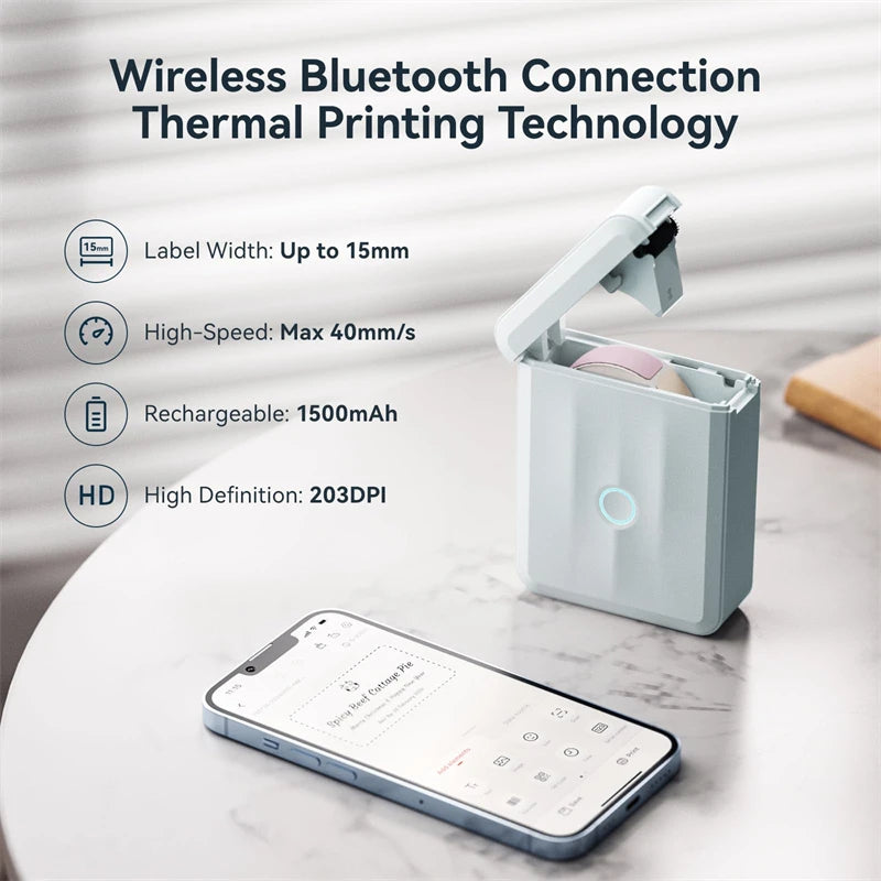 Stampante Etichette Termica Portatile Bluetooth Niimbot D110