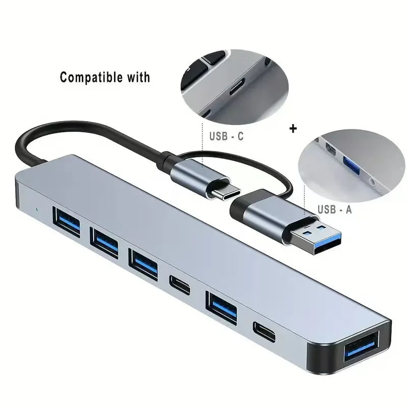 USB C HUB Type C Splitter Thunderbolt 3 Docking Station Laptop Adapter With For Macbook Air M1 iPad Pro RJ45 HDMI