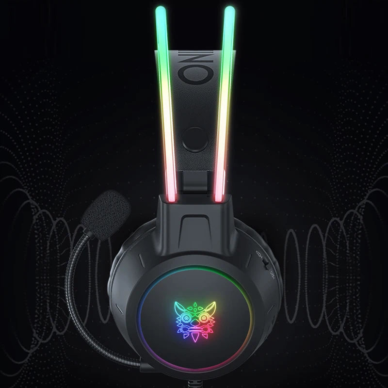 Cuffie Gaming ONIKUMA RGB con Microfono HD, Cablate 3.5mm per PC Xbox PS4 PS5…