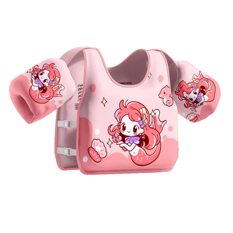 Gilet de natation avec brassards gonflables pour enfants – Coupe…