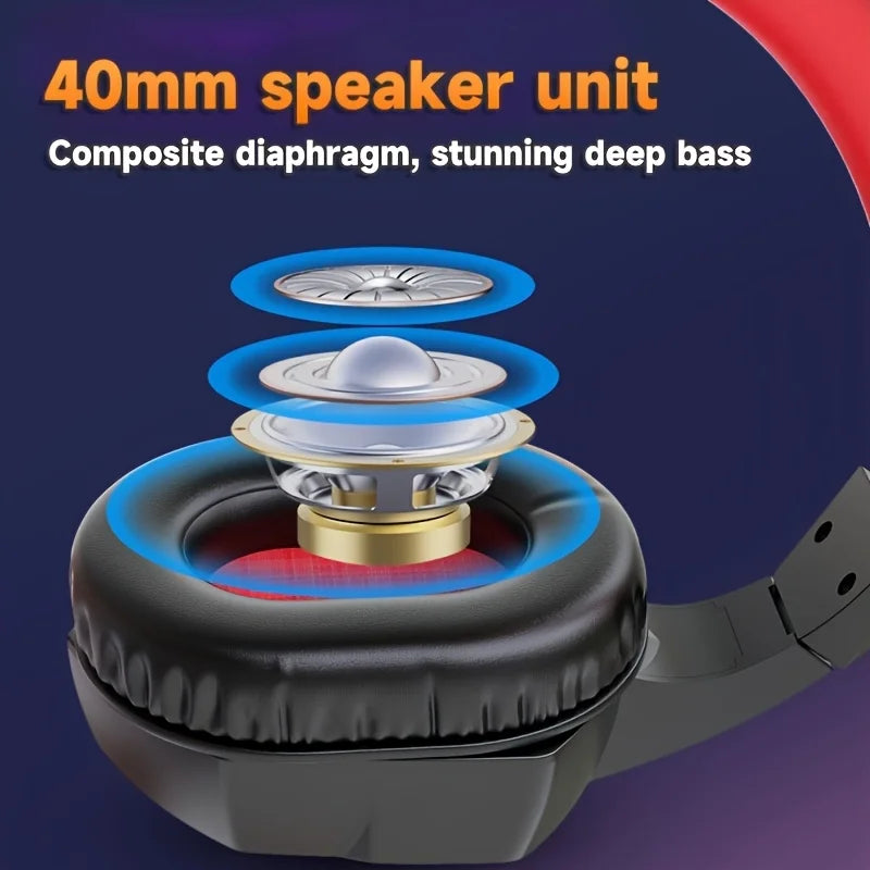 Cuffie cablate con microfono per gaming e multimedia – 40 mm, semi-open