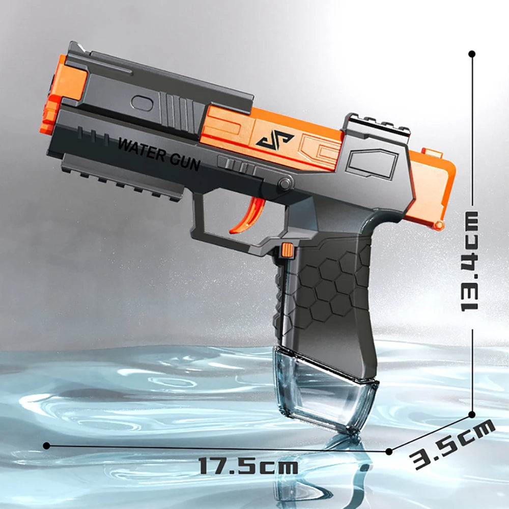Children Summer Magazine Clip Water Gun non Electric Pistol High-Pressure Full Automatic Shooting Water Beach Toy Gun For Kids