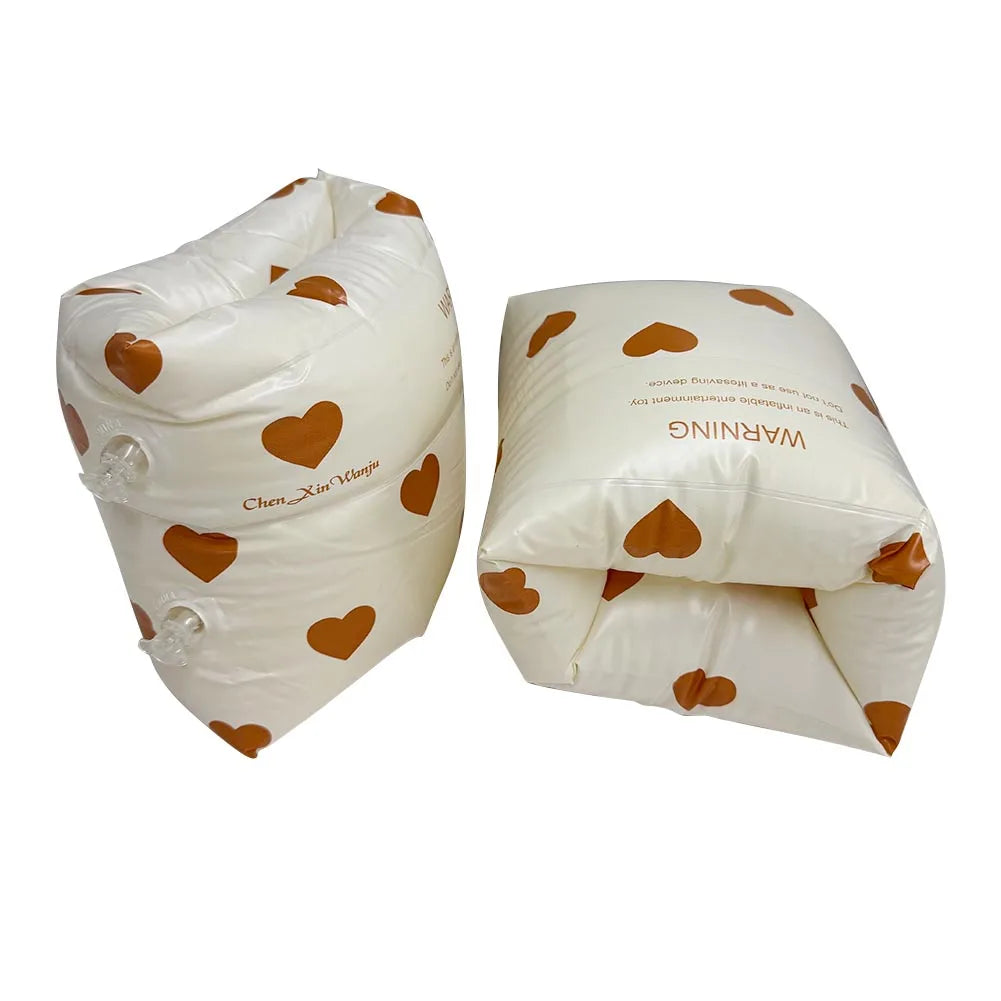 1Pair Swimming Arm Circle Double Air Bag Inflatable Floating Arm Circle Sleeves PVC Printed Adult Kids Swimming Equipment