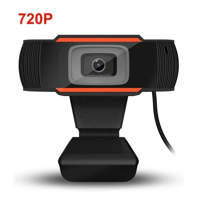 Webcam HD USB 1080p con microfono integrato e rotazione 30° per PC e laptop