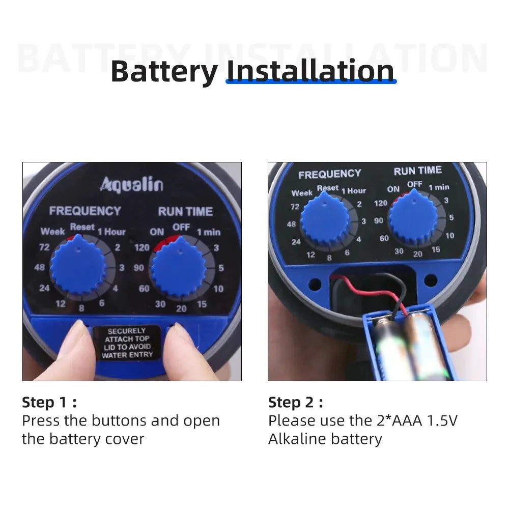Timer d'irrigazione analogico con valvola a sfera per giardino - controllo…