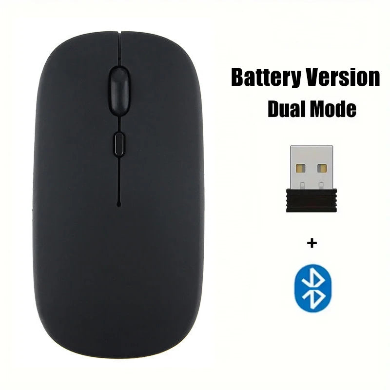 Mouse wireless 2.4 GHz e Bluetooth dual mode, mini ed ergonomico, 1600 DPI