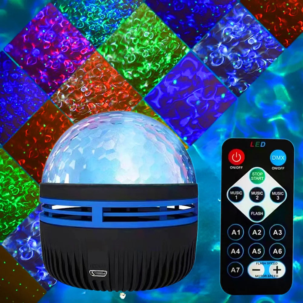 Lampada Proiettore Galassia e Aurora Boreale LED RGB con Telecomando USB