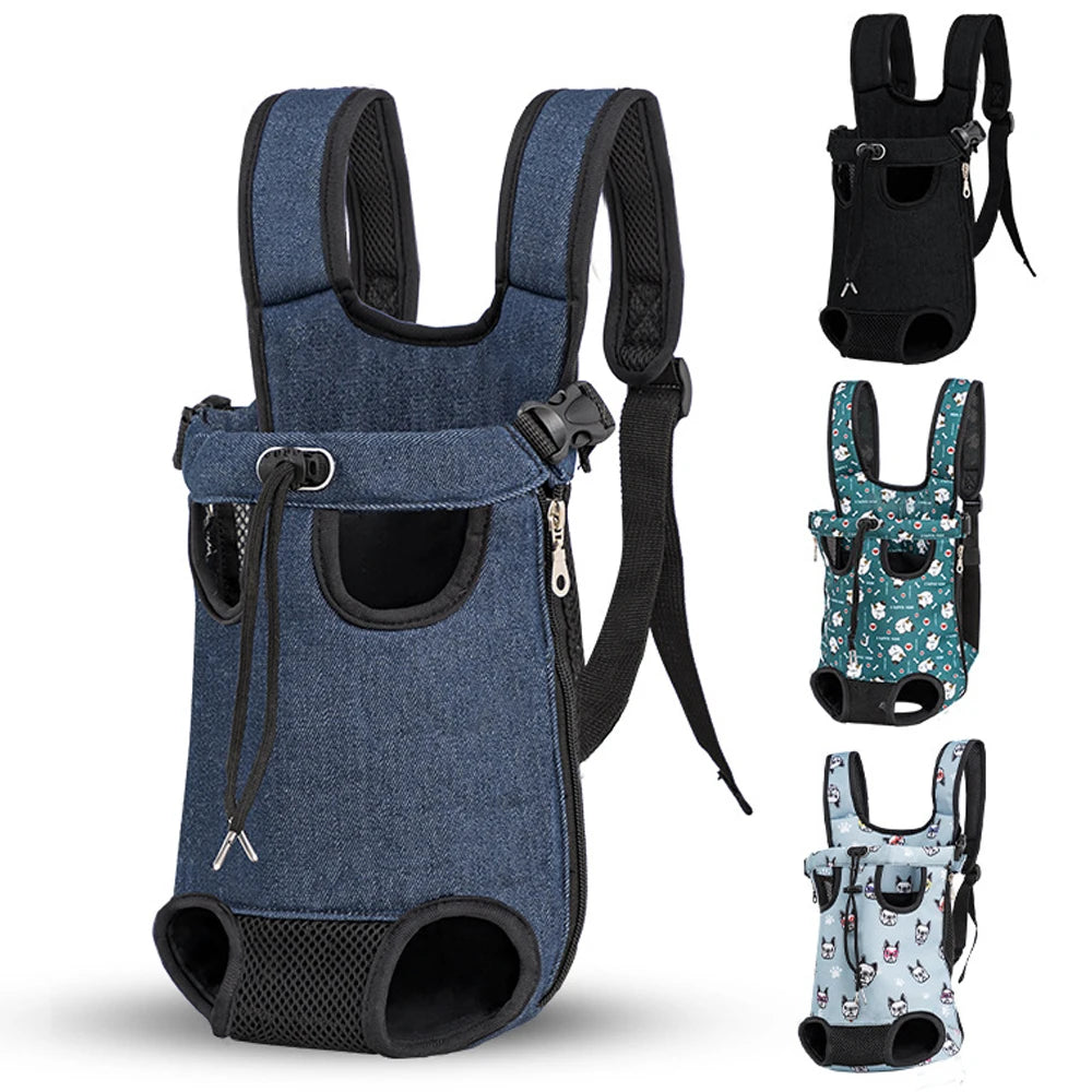 Zaino Esterno per Cani Camuffamento Traspirante, Carrier Viaggio Piccola Taglia