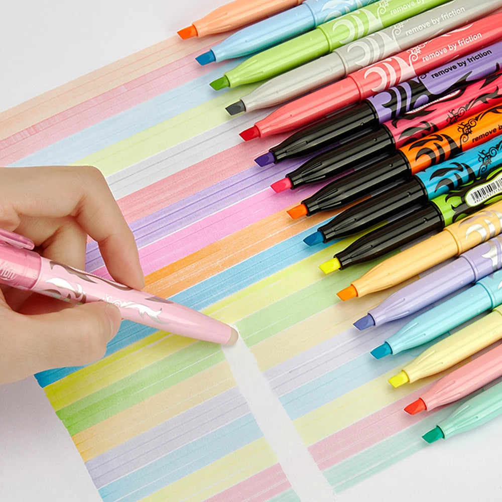 3/6pcs Japan Pilot Erasable Highlighters FRIXION Student Color Marker Pens Soft Light Eye Protection SW-FL School Supplies