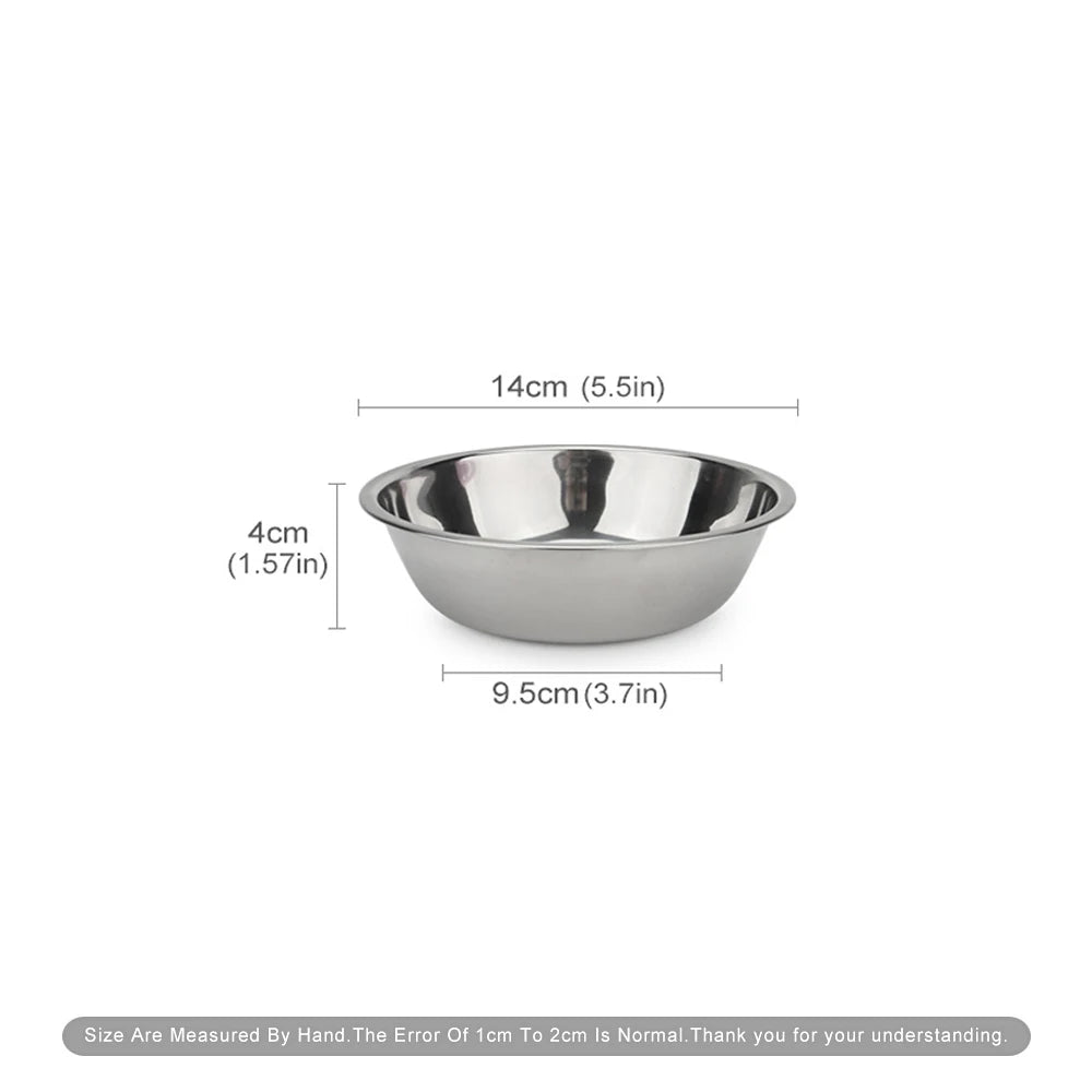 Ciotola Acciaio Inox per Cani e Gatti – Taglia Universale 11-19 cm