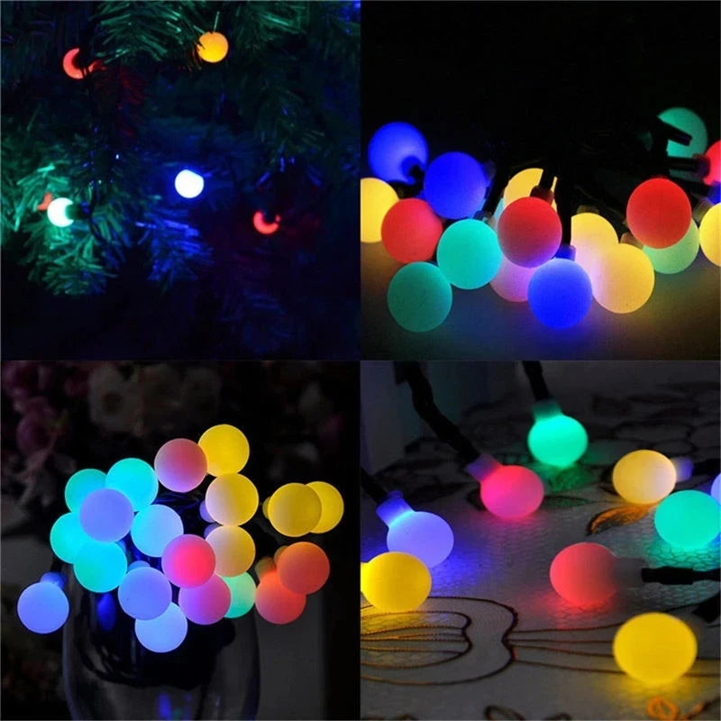100LED Solar String Flowers Fairy Lights 10m 20m Waterproof Outdoor Solar String Lights Decorated Garden Christmas Holiday Light