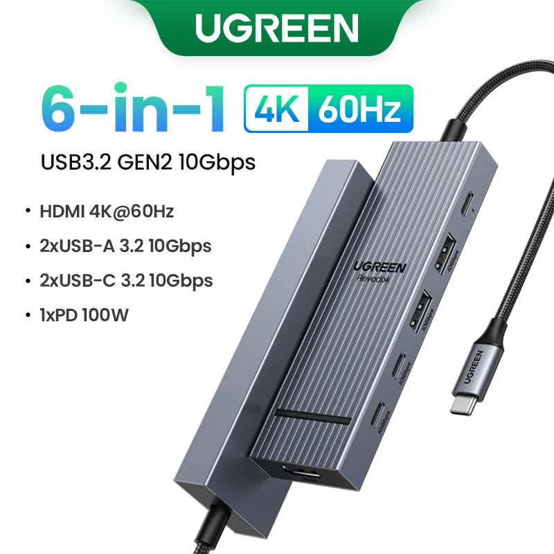 Docking Station USB‑C 10 in 1 con doppio HDMI 8K/4K, RJ45, PD 100 W
